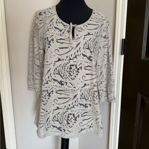Chico's Cream Lace Blouse